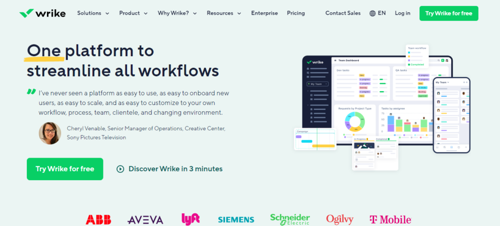 Wrike SEO Project Management Software